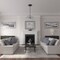 Ekena Millwork Amelia Ceiling Medallion (Fits Canopies up to 4 1/8"), 15 3/4"OD x 5/8"P, Stone Hearth Crackle CM16AMSHC - alternate 3